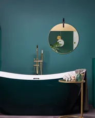 Wall Mirror GURS 60 cm 60 cm Metal Gold_836611