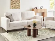 Divano 3 posti SAVALEN Bouclé Bianco_1058960