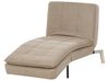 Chaise longue regolabile tessuto beige LOIRET_927297