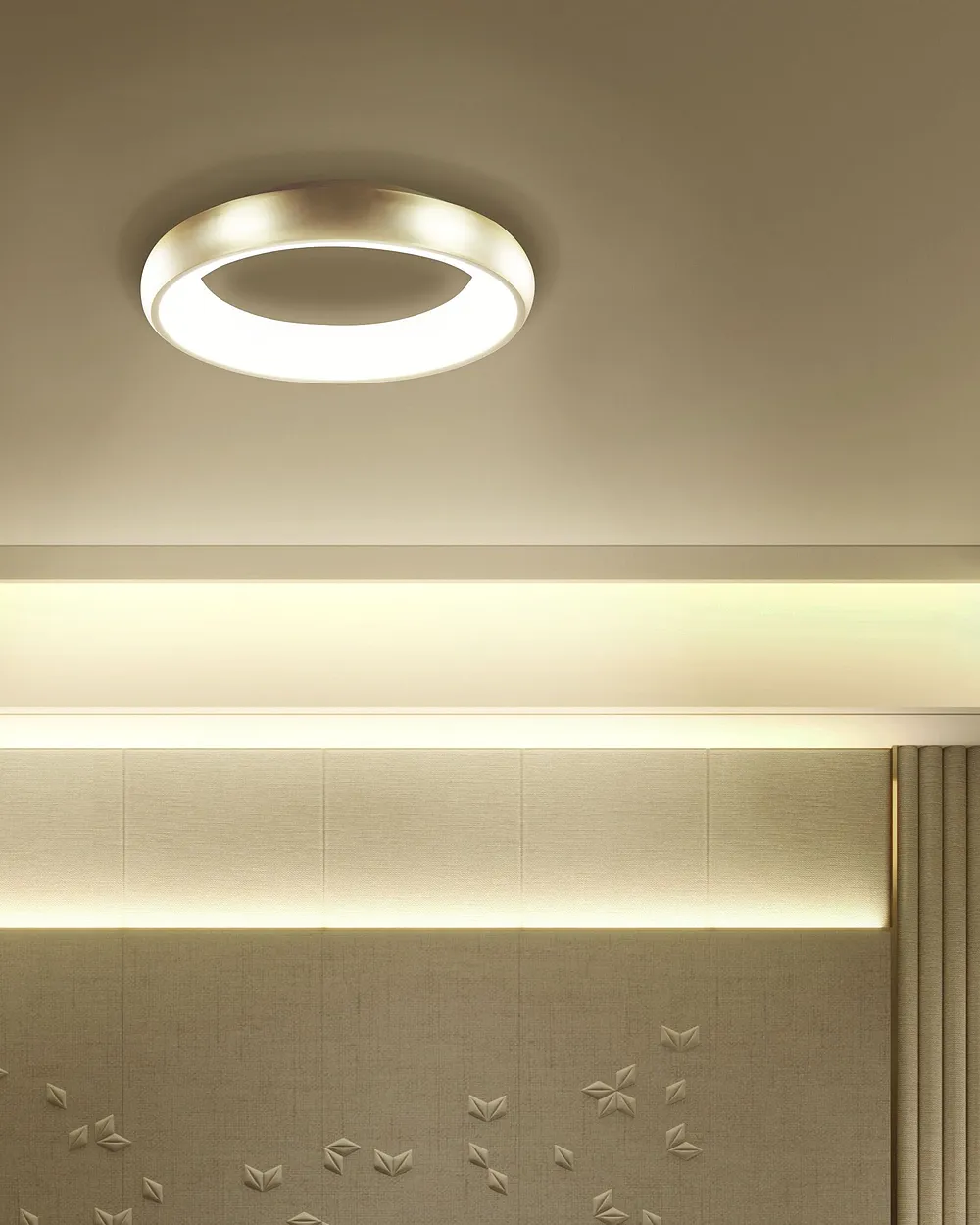 Lampa sufitowa LED ATARAN Metal Złoty_1154889