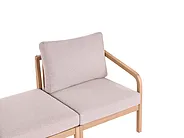 Garden Corner Sofa with Table 5 Seater RIVELLO Modular Acacia Wood Light Brown_1156313