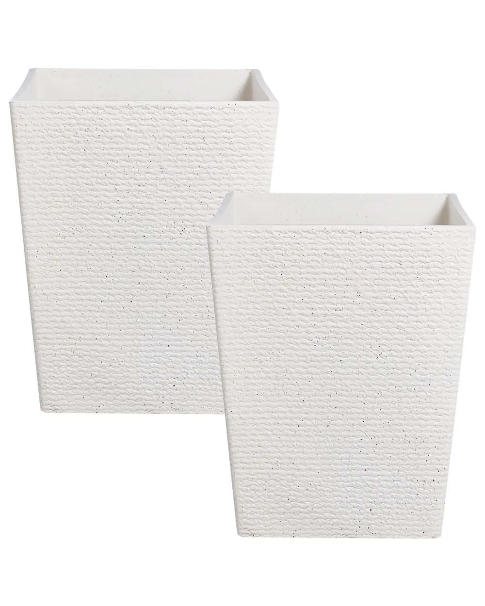 Conjunto de 2 vasos para plantas CYRODALIS 42 cm Branco