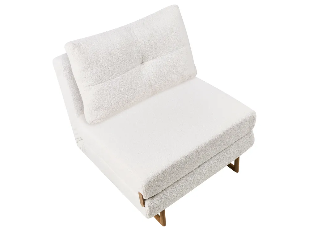 Single Sofa Bed JERSLEV Boucle Off-White_1010138