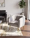 Armchair LACONIA Velvet Light Grey
