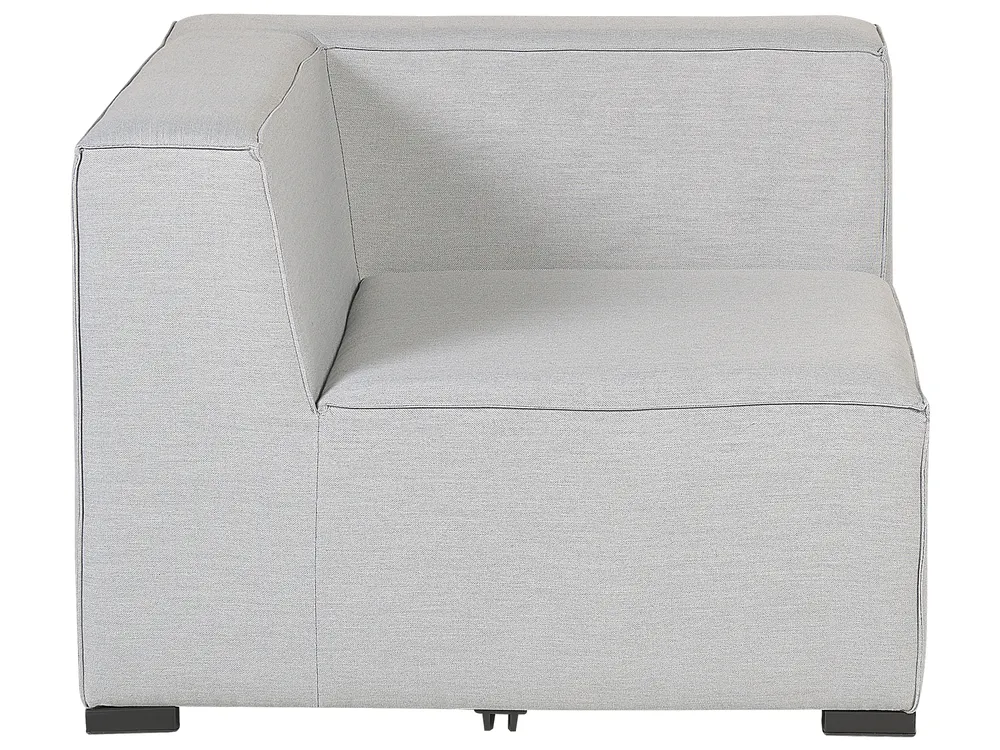 Garden Sofa with Ottoman 4 Seater AREZZO Modular Light Grey_867521