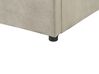 Bed met ottomaan fluweel taupe 180 x 200 cm LAVAUR_870925