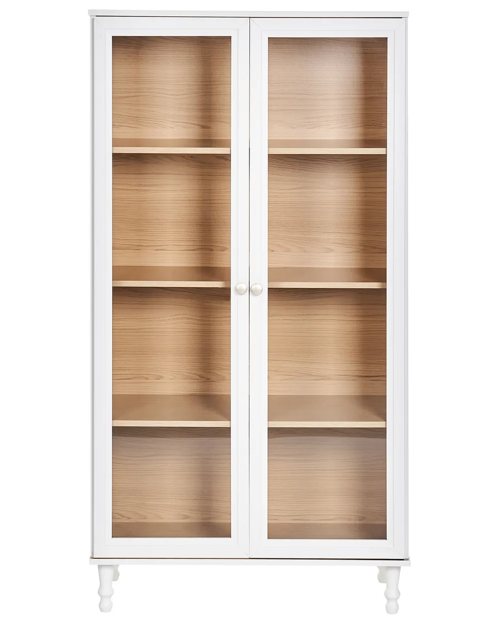 Vetrina in vetro TINGLEDALE 80 cm Bianco_949846