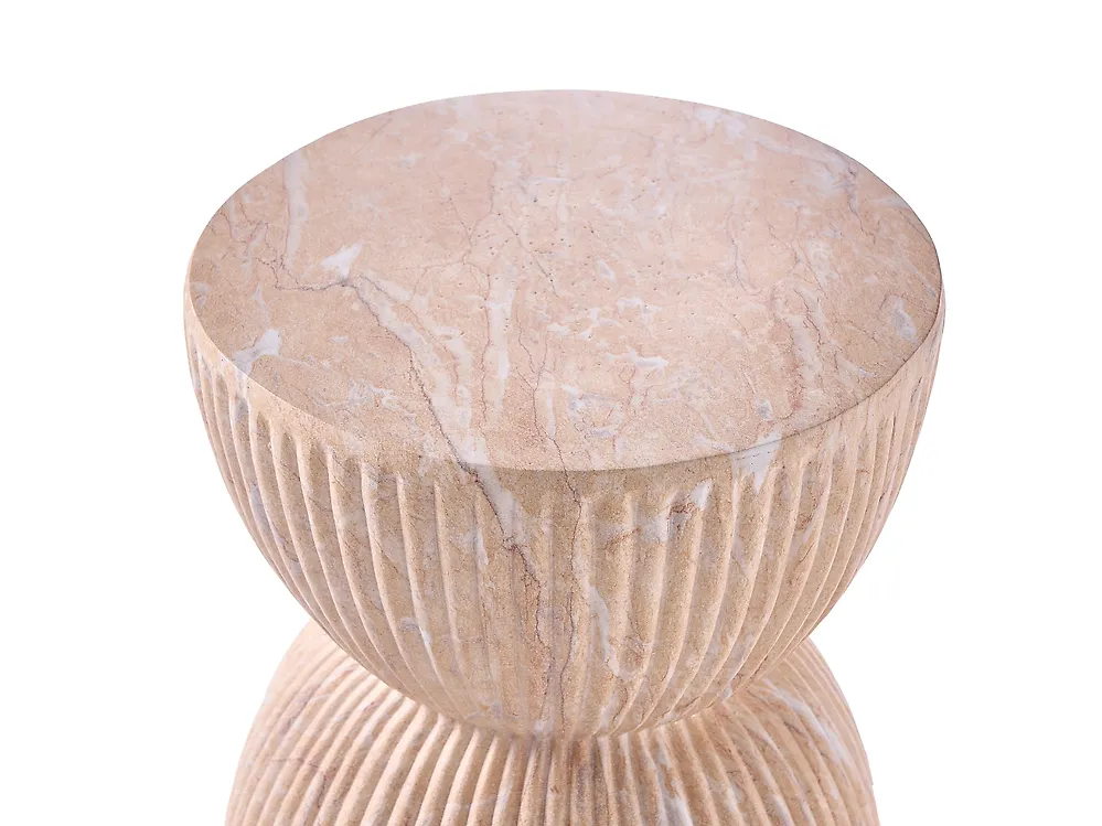 Masă laterală OCCHITO 36 cm 36 cm Bej marmură_1192844