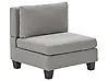 1-Seat Section UNSTAD Fabric Light Grey