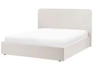 Ottoman Bed BRENON Fabric Light Beige 160 x 200 cm (EU King Size)_1055984