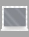 Stojanové zrkadlo LED 50 x 60 cm biele BEAUVOIR_756902