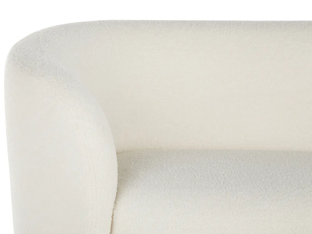 Divano 3 posti LOEN Bouclé Bianco_831499