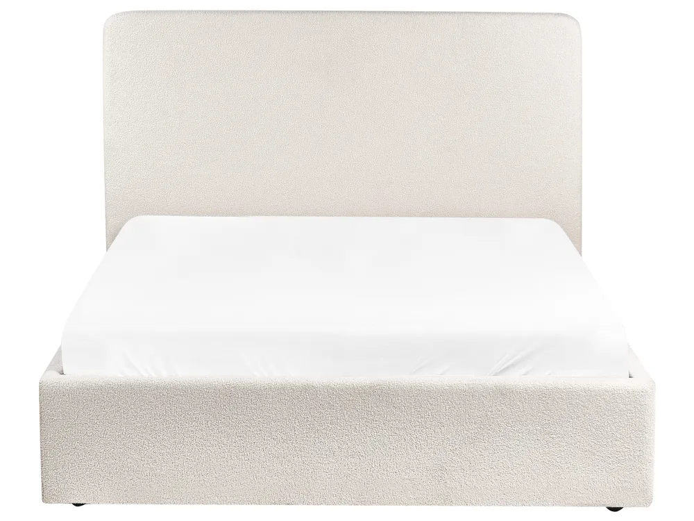 Ottoman Bed BRENON Boucle Off-White 140 x 200 cm (EU Double)_1055932