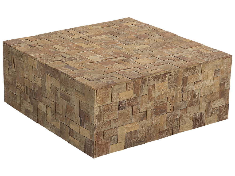 Teak Coffee Table Light Wood GAMBO Beliani