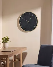 Wandklok CREUSE 40 cm Zwart_1151136