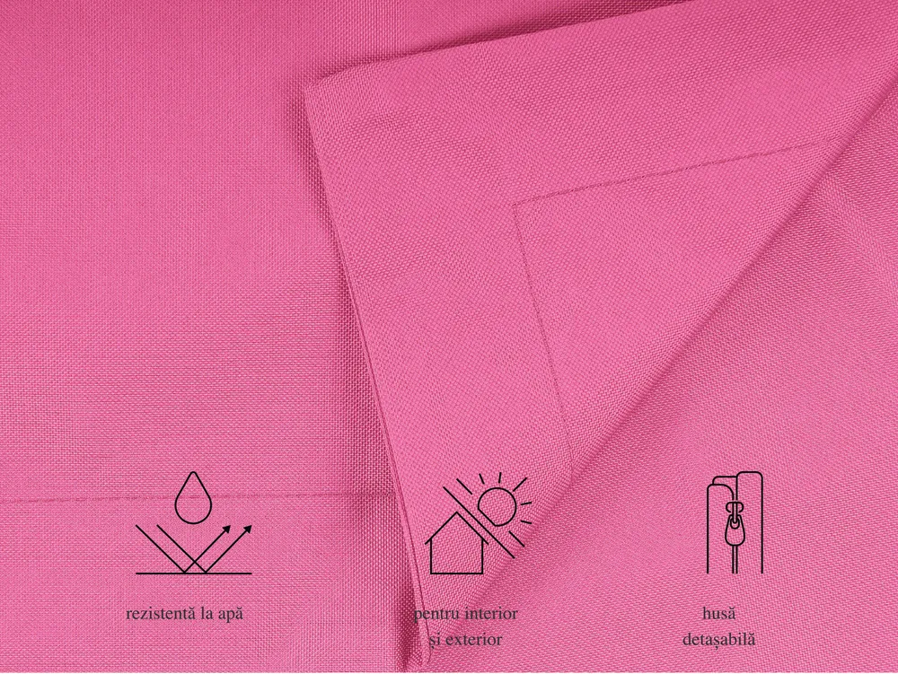 Fotoliu puf 300 L FUZZY 140 cm 180 cm Roz fucsia_980277