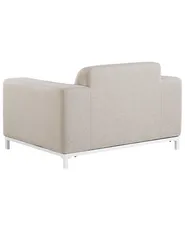 Set of 2 Garden Armchairs ROVIGO Fabric Beige_784652