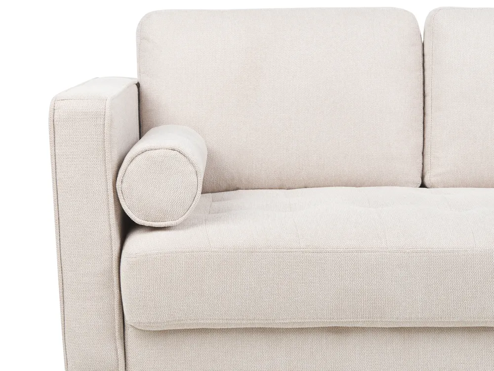 Sofa 3 Seater NURMO Fabric Light Beige_896154