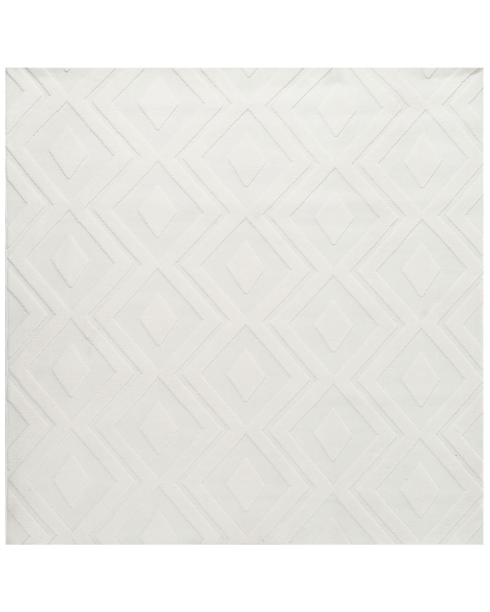 Rug KEVIREL Off-White 160 x 160 cm