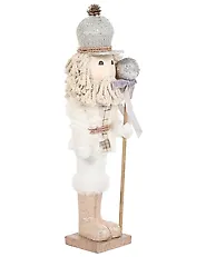 Zestaw 2 figurek dekoracyjnych ALANIEMI 52/79 cm Dziadek do orzechów Beżowy_1156634