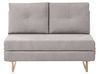 Sofa Bed 2 Seater JERSLEV Fabric Grey