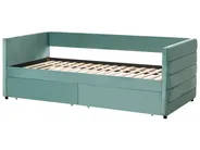 Daybed with Storage MARRAY Velvet Mint Green 90 x 200 cm (EU Single)_1022004