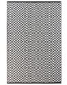 Outdoor Teppich schwarz 150 x 210 cm geometrisches Muster Kurzflor SIKAR_715969