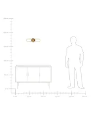 LED Wall Lamp KRANG Metal Gold_825399