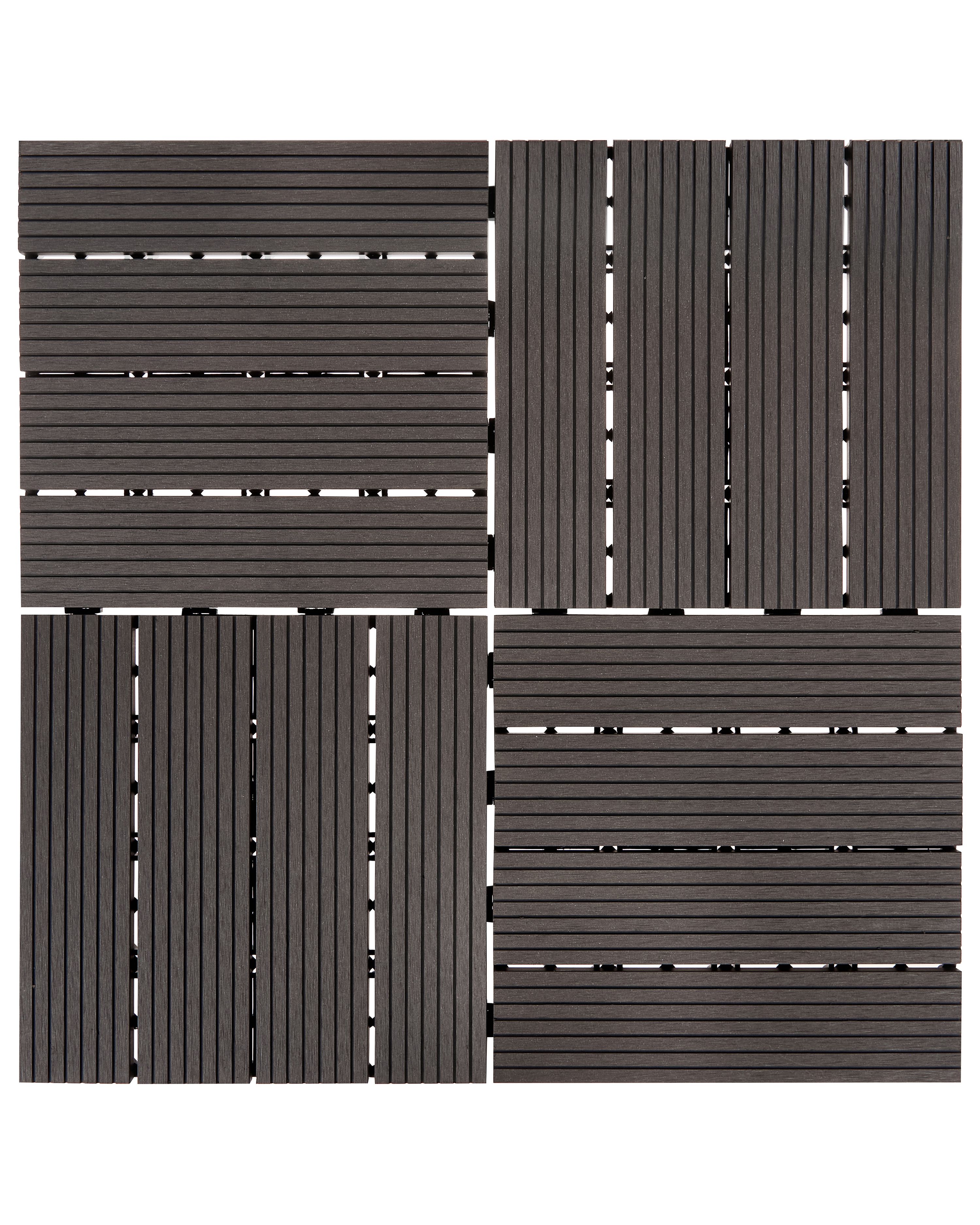 WENKO Caillebotis De Douche Gris Antidérapant - Tapis De Bain Robuste Pour Salle De Bain, Piscine Et Sauna - 55x55x3 Cm