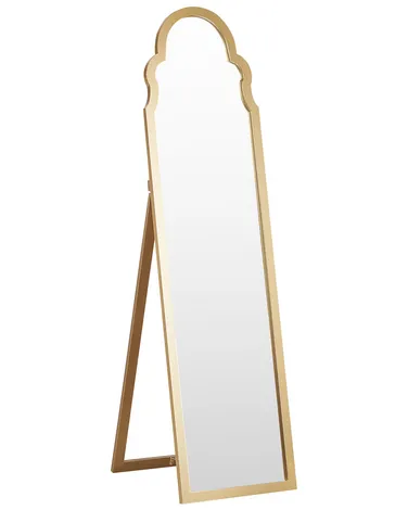Miroir Mural Irrégulier Doré 20x36 - Déco Art Déco, Aluminium, Pour Salon Ou Chambre