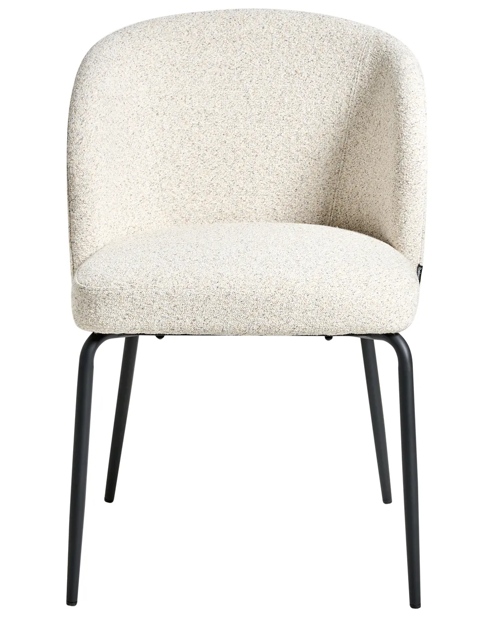 Set of 2 Dining Chairs ZANA Boucle Light Beige_991130