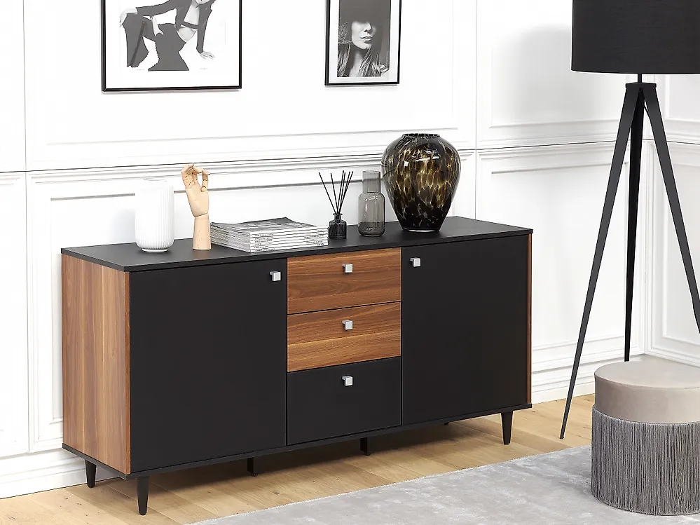 Sideboard mit 2 Türen KURO Schwarz_1177893