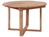 Extending Acacia Wood Dining Table 116/156 x 116 cm Light LEXINGTON_923731
