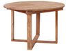 Eettafel uitschuifbaar acaciahout lichtbruin 116/156 x 116 cm LEXINGTON_923731