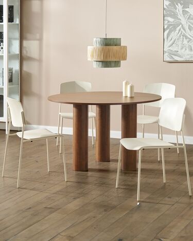 Sett med 4 spisestoler beige ASTORIA