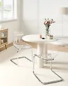 Set of 2 Dining Chairs MARSHALL Transparent