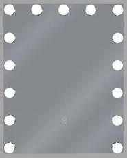 Lustro łazienkowe LED LUCENAY 40 cm 50 cm Srebrny_756939