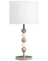 Tischlampe LOKY Metall Weiss / Beige