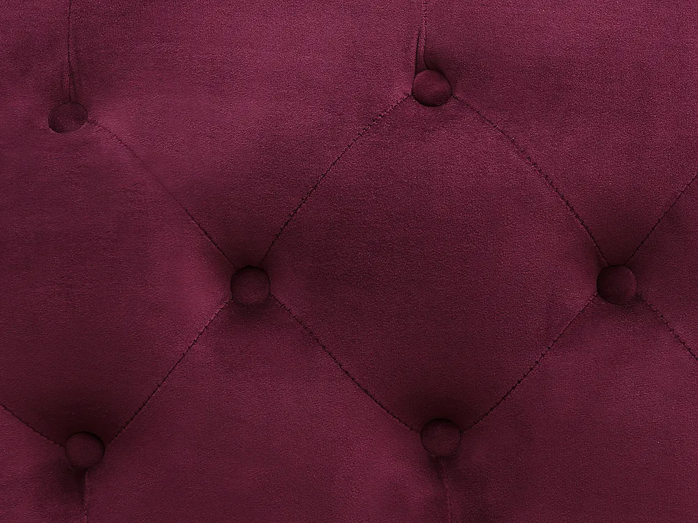 Sofa 3 Seater SKIEN II Velvet Dark Red_1161572