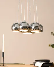 Hängelampe OLZA Metall Silber_710598
