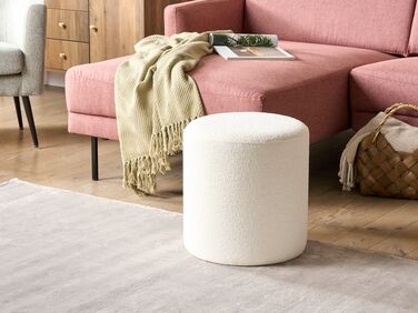 Boucle Pouffe White MOAB