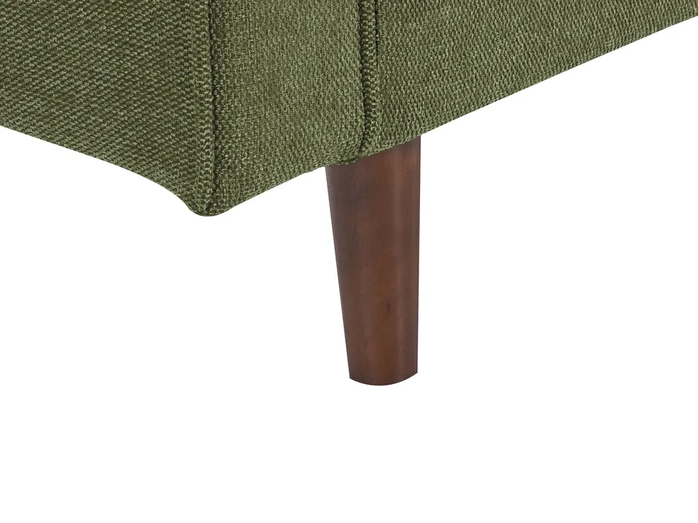 Living Room Set 3 Seater NURMO Fabric Dark Green_896086