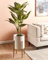 Vaso para plantas com pernas em metal branco 31 x 31 x 58 cm ASTILLBE_923634