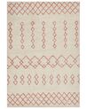 Bavlnený koberec 160 x 230 cm béžová/ružová BUXAR_839298