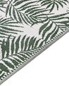 Venkovní koberec 120 x 180 cm palmové listy tmavě zelené KOTA_766275