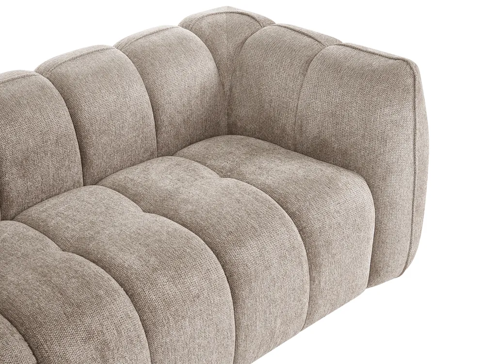 Living Room Set 5 Seater NESS Fabric Taupe_1072477