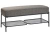 Shoe Bench TRUCKEE Fabric Black