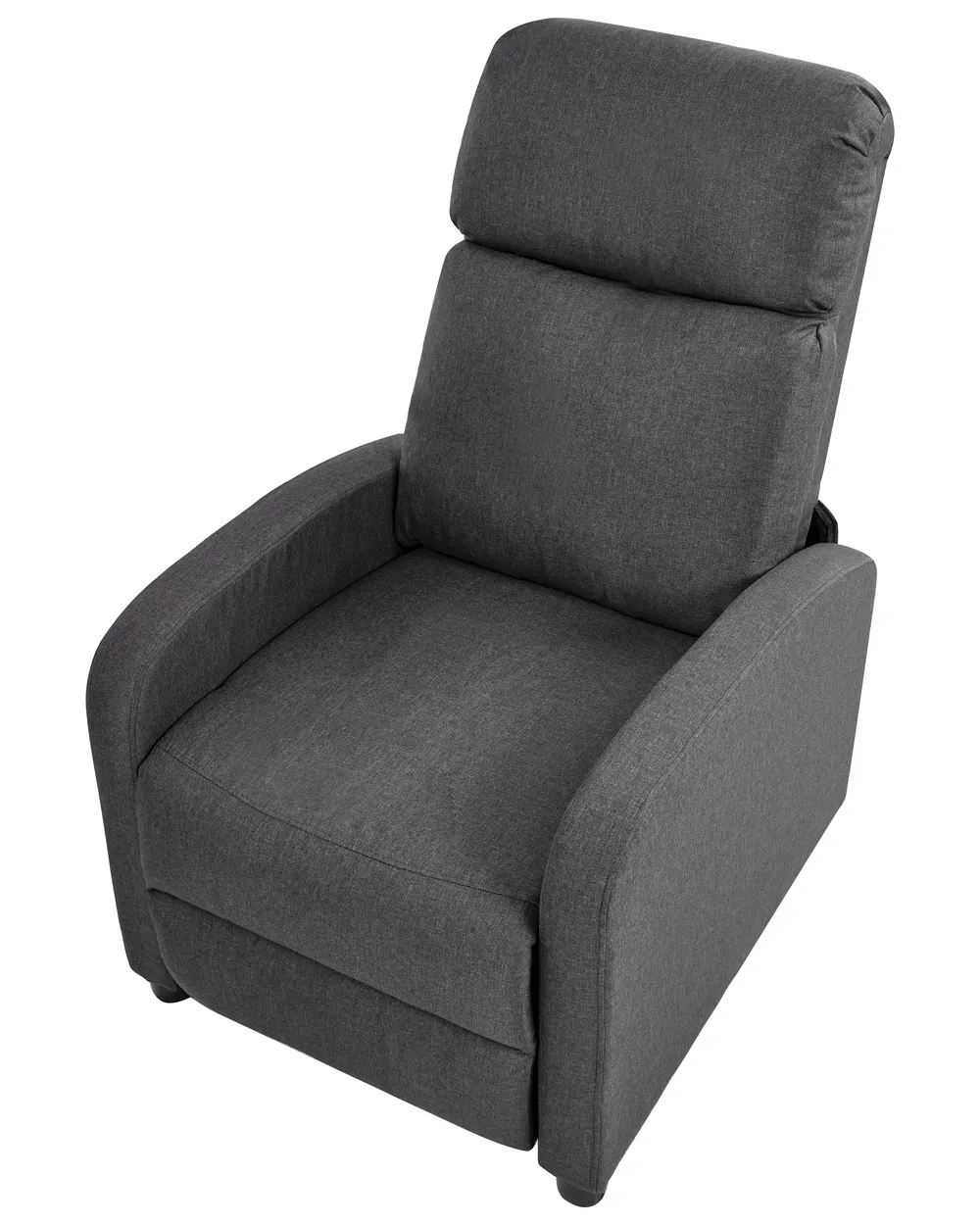 Recliner Chair EMINENCE Faux Linen Dark Grey_1029819