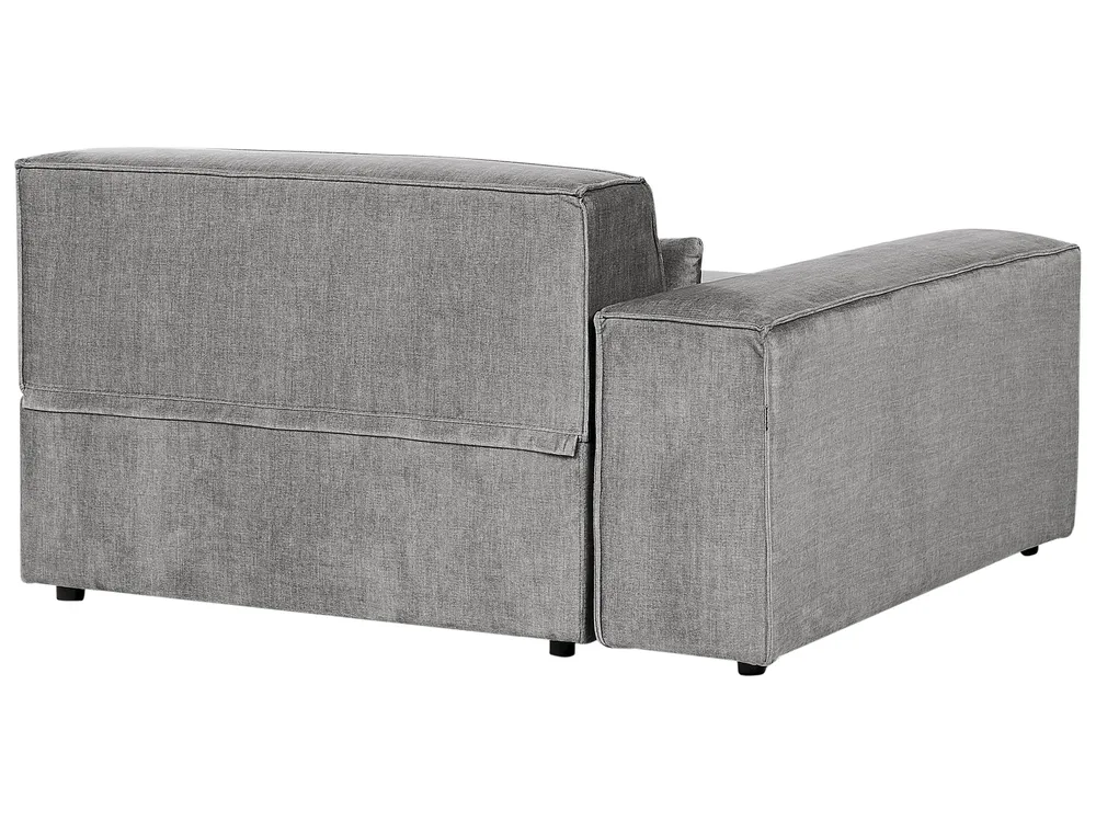 Modular Sofa 2 Seater HELLNAR with Ottoman Fabric Grey_911766