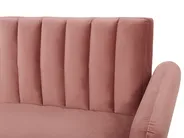 Sofa Bed 3 Seater VIMMERBY Velvet Pink_764142